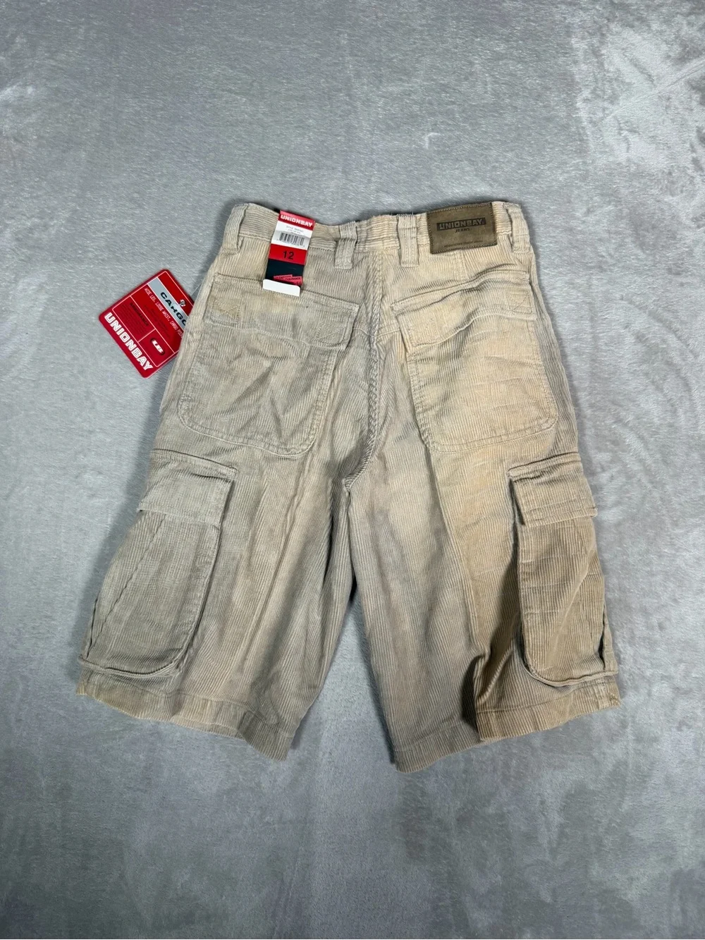 UNIONBAY Kids Corduroy Cargo Shorts in Beige